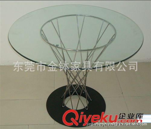 休閑臺(tái)／吧臺(tái)／戶外桌／茶幾 【金缽家具】【質(zhì)優(yōu)價(jià)廉】玻璃桌臺(tái) 亮光快餐桌腳 高檔餐桌原始圖片2