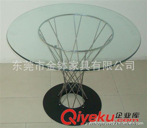 休閑臺(tái)／吧臺(tái)／戶外桌／茶幾 【金缽家具】【質(zhì)優(yōu)價(jià)廉】玻璃桌臺(tái) 亮光快餐桌腳 高檔餐桌原始圖片3