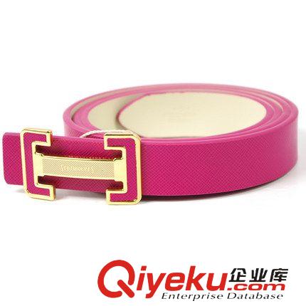 女士皮帶 七匹狼zp女士皮帶 韓版時尚zp平滑板扣腰帶 百搭休閑女褲帶原始圖片2