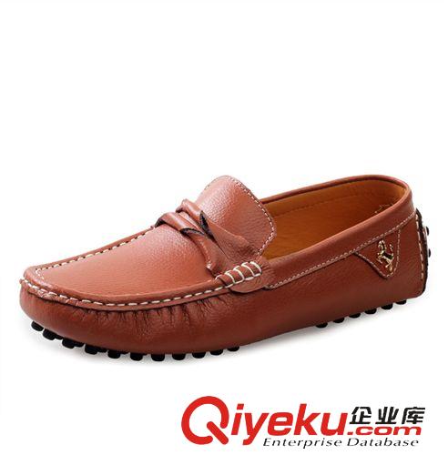 休閑鞋 廠家直銷男士真皮男鞋英倫豆豆鞋百搭駕車鞋懶人套腳鞋休閑鞋批發(fā)原始圖片3