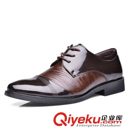 商務(wù)鞋 秋冬新款尖頭男士商務(wù)皮鞋男英倫系帶休閑鞋子男婚鞋加毛皮鞋批發(fā)原始圖片3