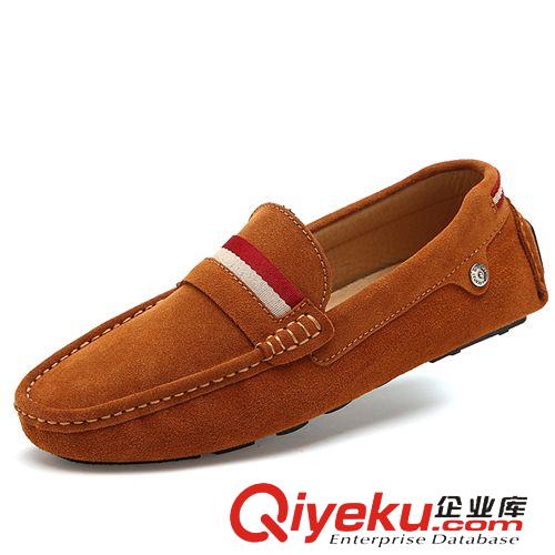 駕車鞋 秋冬新款zp男鞋韓版男士時尚百搭套腳豆豆鞋反絨皮休閑鞋子批發