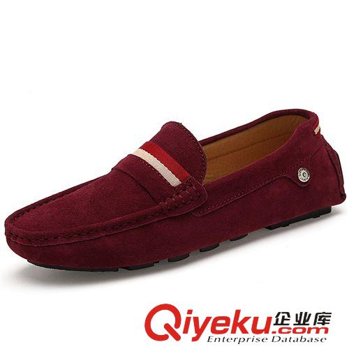 駕車鞋 秋冬新款zp男鞋韓版男士時尚百搭套腳豆豆鞋反絨皮休閑鞋子批發