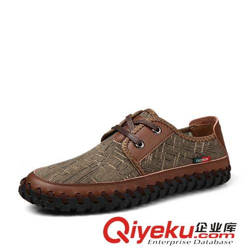 透氣帆布鞋 廠家2015春季新款帆布男鞋低幫手工縫線休閑鞋英倫透氣潮鞋批發
