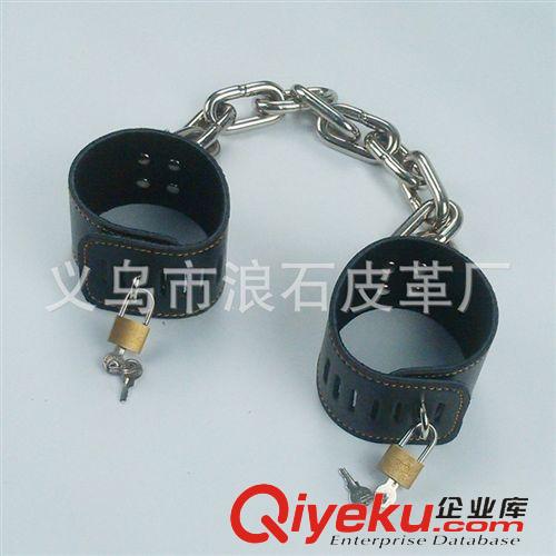 情趣腳銬 成人用品情趣用品 不銹鋼粗鏈子皮革skjk 廠家直銷原始圖片2