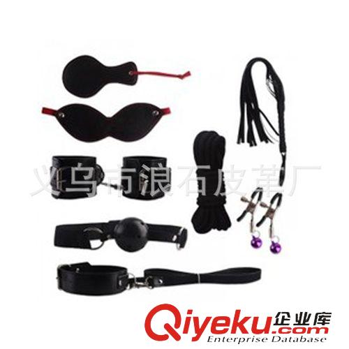 情趣組合套裝 tj情趣皮革用品8件套 情趣玩具 另類成人用品 夫妻調(diào)情廠家直銷原始圖片2