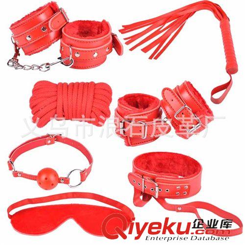 情趣組合套裝 成人用品 情趣紅色毛絨套裝 情趣7件套 另類玩具套裝 廠家直銷原始圖片2