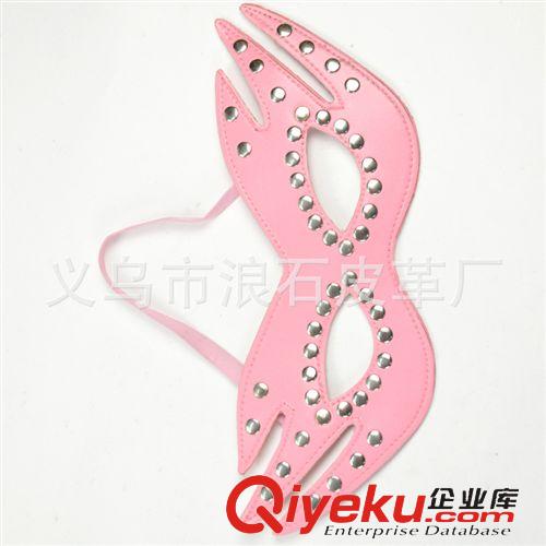 情趣眼罩面具 成人用品批發 夫妻情趣眼罩 創意黑色皮革貓眼眼罩 角色表演眼罩