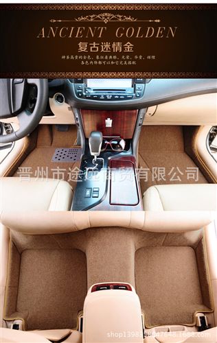 新款草坪絲汽車腳墊 批發直銷汽車腳墊新款草坪絲圈專車專用腳墊車型齊全四季通用腳墊原始圖片3