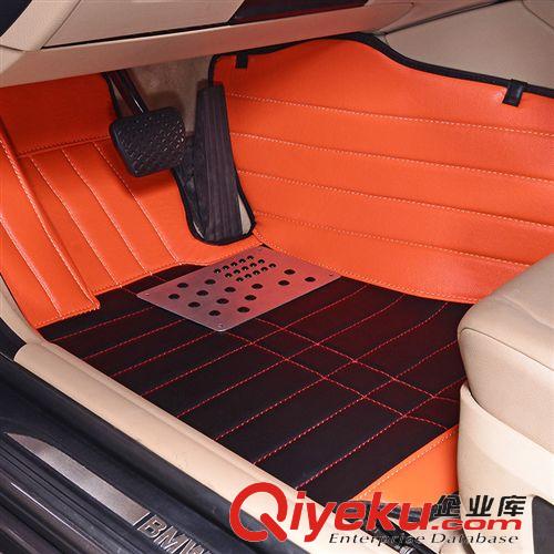 支持淘寶一件代發 汽車腳墊 全包圍皮革大眾cc瑞納新福克斯科魯茲女士彩色汽車腳墊原始圖片2