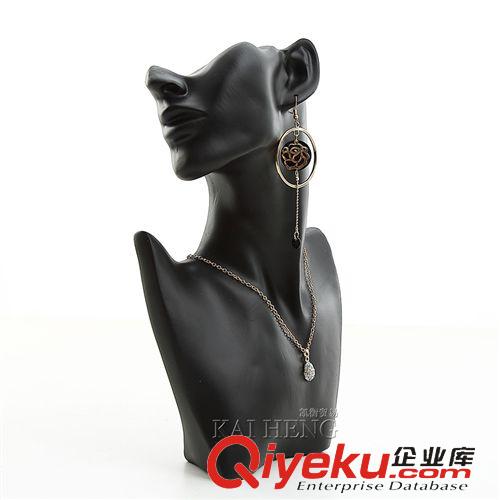 飾品展示架 【凱衡】tj樹脂側臉不帶手模特架首飾項鏈展示架耳環耳釘展示架原始圖片2