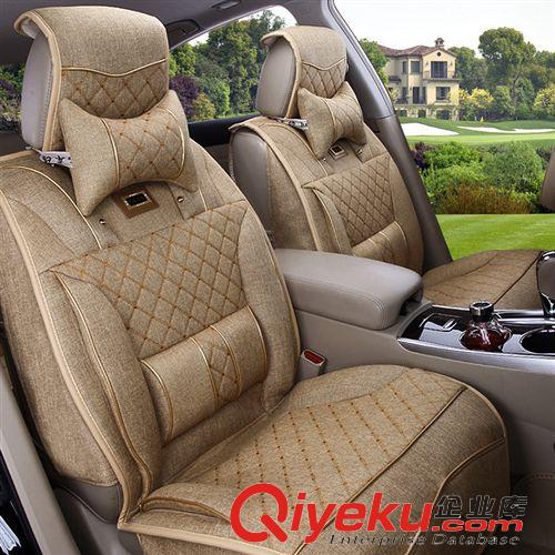 tj促銷(xiāo)處理 汽車(chē)座墊汽車(chē)用品四季座墊通用廠家直銷(xiāo)2015新款亞麻四季座墊