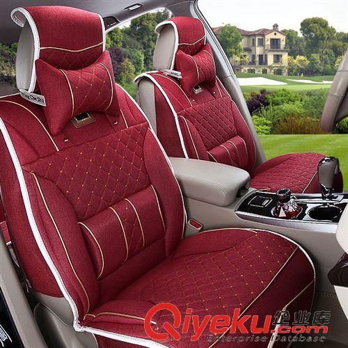 tj促銷(xiāo)處理 汽車(chē)座墊汽車(chē)用品四季座墊通用廠家直銷(xiāo)2015新款亞麻四季座墊