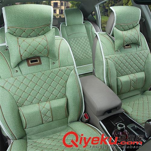 tj促銷(xiāo)處理 汽車(chē)座墊汽車(chē)用品四季座墊通用廠家直銷(xiāo)2015新款亞麻四季座墊