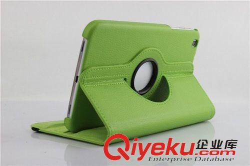 三星旋轉(zhuǎn)系列皮套 tab3 t311/p8200   8.0寸旋轉(zhuǎn)皮套平板電腦保護(hù)保護(hù)皮套荔枝紋原始圖片3