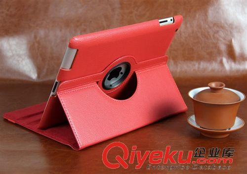 蘋(píng)果旋轉(zhuǎn)系列皮套 新款蘋(píng)果平板電腦護(hù)套ipad 2 3 4皮套 旋轉(zhuǎn)荔枝紋休眠保護(hù)套廠家原始圖片3