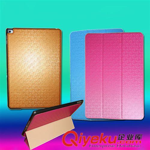 蘋果平板電腦電壓系列皮套 新款 蘋果6平板電腦皮套 ipad6 air2保護套 三折電壓透明殼 廠家