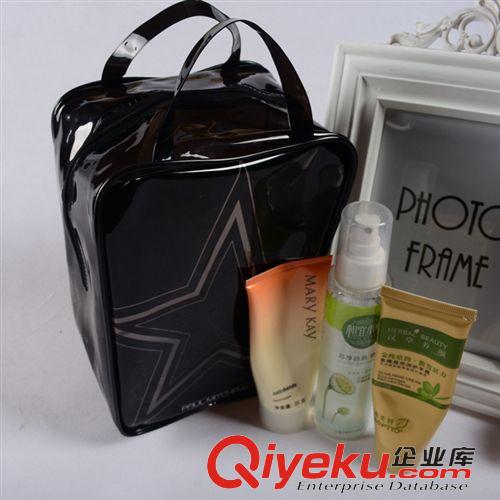 新品推薦 淘寶貨源 PVC化妝包 黑色gd化妝包 洗漱包 毛巾包 大容量原始圖片2