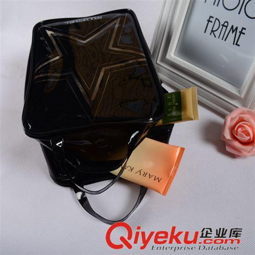 化妝包、收納包 淘寶貨源 PVC化妝包 黑色gd化妝包 洗漱包 毛巾包 大容量原始圖片3