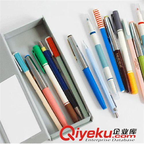 筆袋、文具袋 批發(fā)韓國(guó)文具經(jīng)典簡(jiǎn)約實(shí)用辦公學(xué)生鉛筆盒文具盒筆袋 4色選原始圖片2