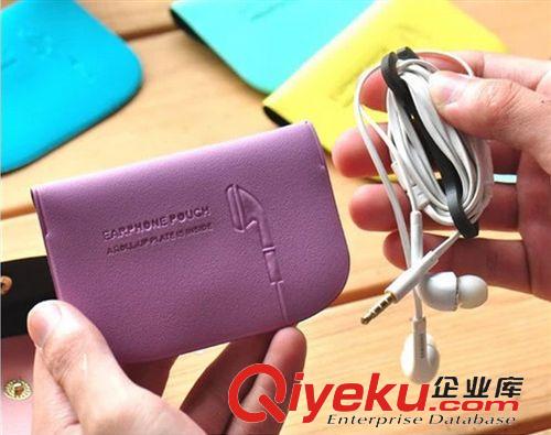 限時折扣 廠家定制 韓版 便攜式耳機 數據線 收納包耳機繞線包 零錢包