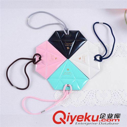 限時折扣 tj供應淘寶 PVC鉆石行李牌 珠光亮皮行李吊牌  創意定制