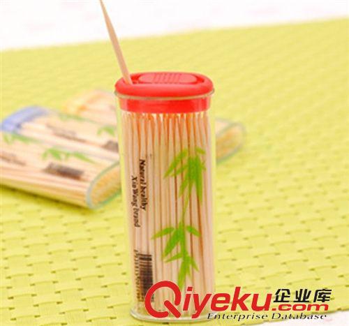 袖套|圍裙|廚房用品|工作服 便攜牙簽盒 竹制牙簽 新穎設(shè)計 可隨身攜帶，淘寶母嬰店促銷用品原始圖片2