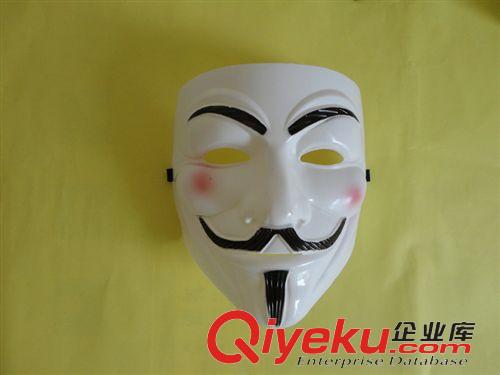 面具 恐怖鬼臉 V字仇殺隊面具 V怪客面具 黑客面具 鬼步舞面具男