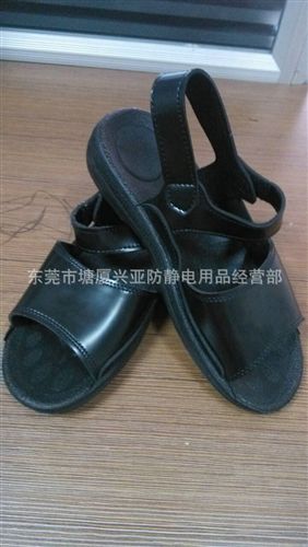 防靜電鞋 深圳東莞批發(fā) pu涼鞋防靜電鞋 皮革防靜電鞋原始圖片2