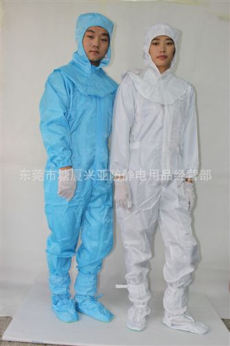 【更多產(chǎn)品】 廠家熱銷 無塵室防靜電衣服 連體服披肩無塵服防靜電服