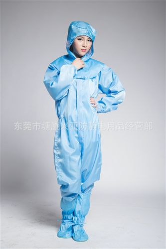【更多產(chǎn)品】 廠家供應(yīng) 連體服披肩帽 高品質(zhì)潔凈服防靜電服原始圖片2