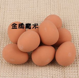 舞臺魔術(shù)道具 魔術(shù)道具 整人玩具 情景道具 假雞蛋【 仿真雞蛋 紅白可選 】 67g