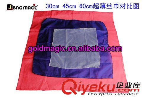 丝巾类 【 超薄丝巾 60*60cm 】 魔术道具 真丝丝巾 10g