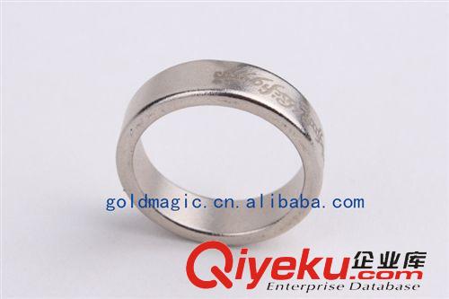 磁戒 【 银色磁戒 有花纹 无水晶盒】魔术道具 PK RING 磁力戒指强磁7g