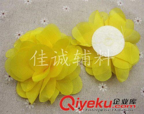 店主推薦 熱銷爆款 服裝輔料 雪紡立體花邊8葉花朵 DIY手工材料頭飾鞋材 8CM原始圖片3