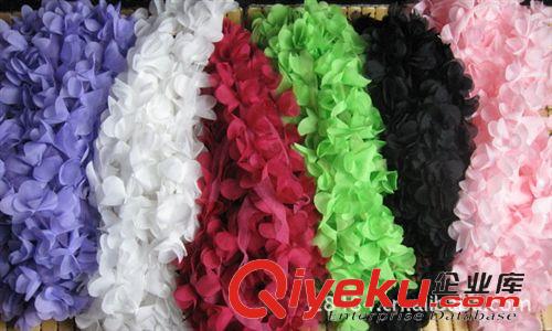 店主推薦 熱銷爆款 服裝輔料 雪紡五葉對花立體花邊 DIY手工鞋材 5CM多色原始圖片3