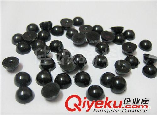 玩具/工藝配件 塑料動物眼睛 平底半圓黑眼 DIY玩具配件 4/5/6/8MM原始圖片2