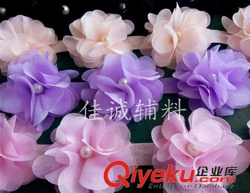 花边（1码＝0.914米） 雪纺8叶加密花朵立体花边 DIY饰品服装辅料 宽6.5/8CM