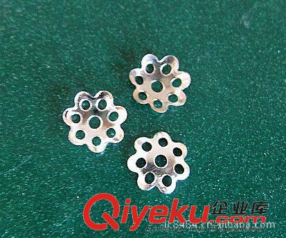 DIY材料 【DIY飾品配件】金色/銀色合金花托 珠托 6/8MM原始圖片2