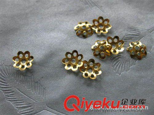 DIY材料 【DIY飾品配件】金色/銀色合金花托 珠托 6/8MM原始圖片3
