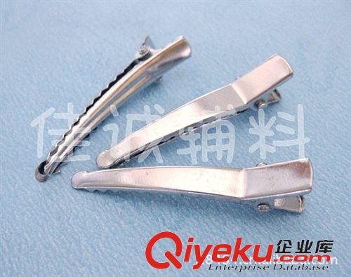 DIY材料 【DIY饰品配件】金属鸭嘴夹 带齿扁嘴夹 4.5CM