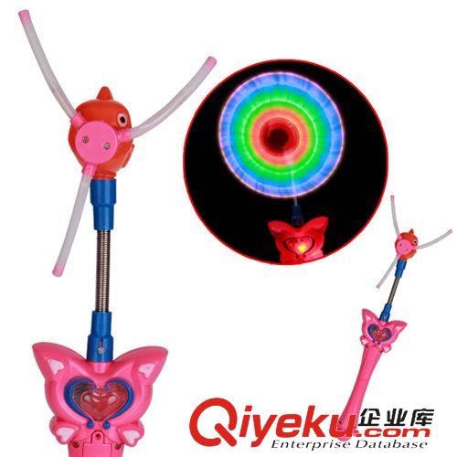 掌柜推薦 閃光魚風(fēng)車 小魔仙音樂魚風(fēng)車 發(fā)光兒童玩具 夏季地?cái)偀豳u新奇特原始圖片3