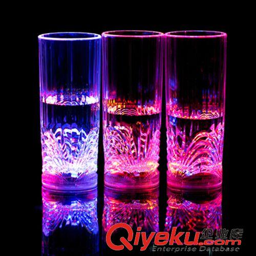 閃光主打系列 感應花直杯 發光酒杯 LED酒杯 創意發光杯 酒吧ktv派對酒杯批發