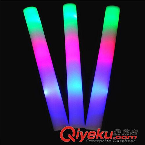 節(jié)日派對用品 48cm七彩海綿棒 泡沫閃光棒 LED發(fā)光棒 演唱會發(fā)光 晚會節(jié)日用品