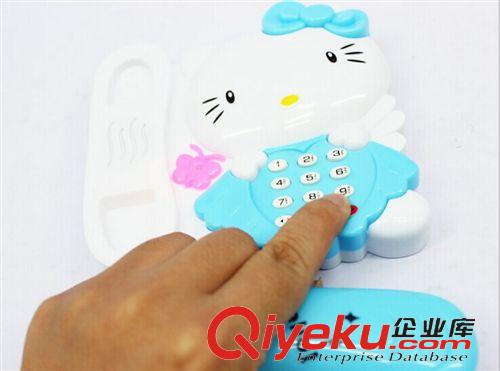 三月{zx1}產(chǎn)品 兒童玩具電話 寶寶智能早教 啟智音樂(lè)燈光卡通電話原始圖片2