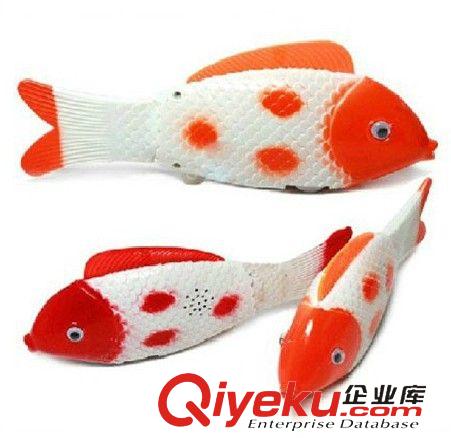 電動玩具 新奇特快跑電動音樂燈光小魚會跑的搖頭擺尾電動魚玩具原始圖片3