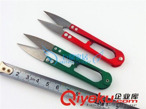 一元店貨源 A2748批發U型剪刀 彈簧紗剪 十字繡工具剪 拆線條剪刀1元店批發原始圖片3