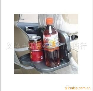 車內(nèi)杯架 多功能車載餐桌汽車椅背置物后座置物桌托盤車內(nèi)飲料架收放整理架原始圖片3