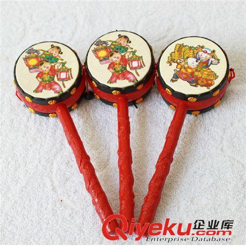 益智玩具 11704拔浪鼓 撥浪鼓 波浪鼓 吉祥鼓　嬰兒玩具0.04