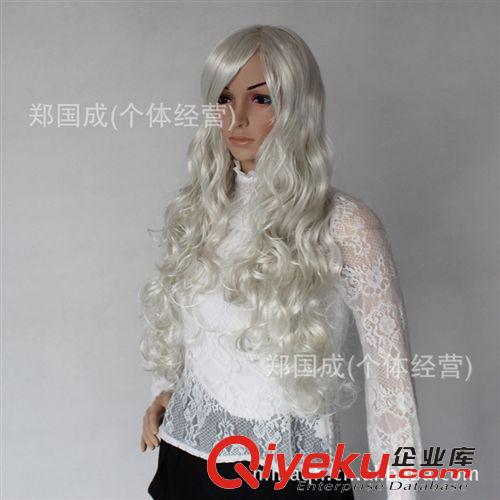 舞会假发 舞会表演动漫cosplay假发 橱窗模特假发 洗胶波浪长卷发 厂家直销